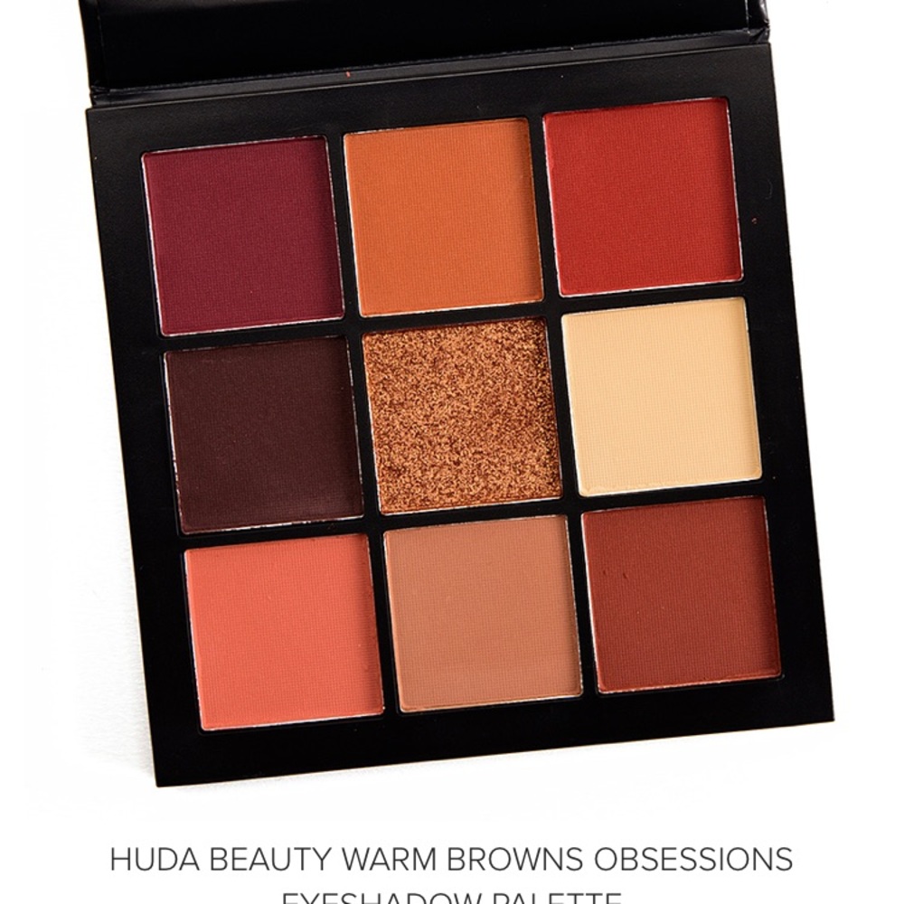 HUDA beauty warm brown obsessions eye shadow palette